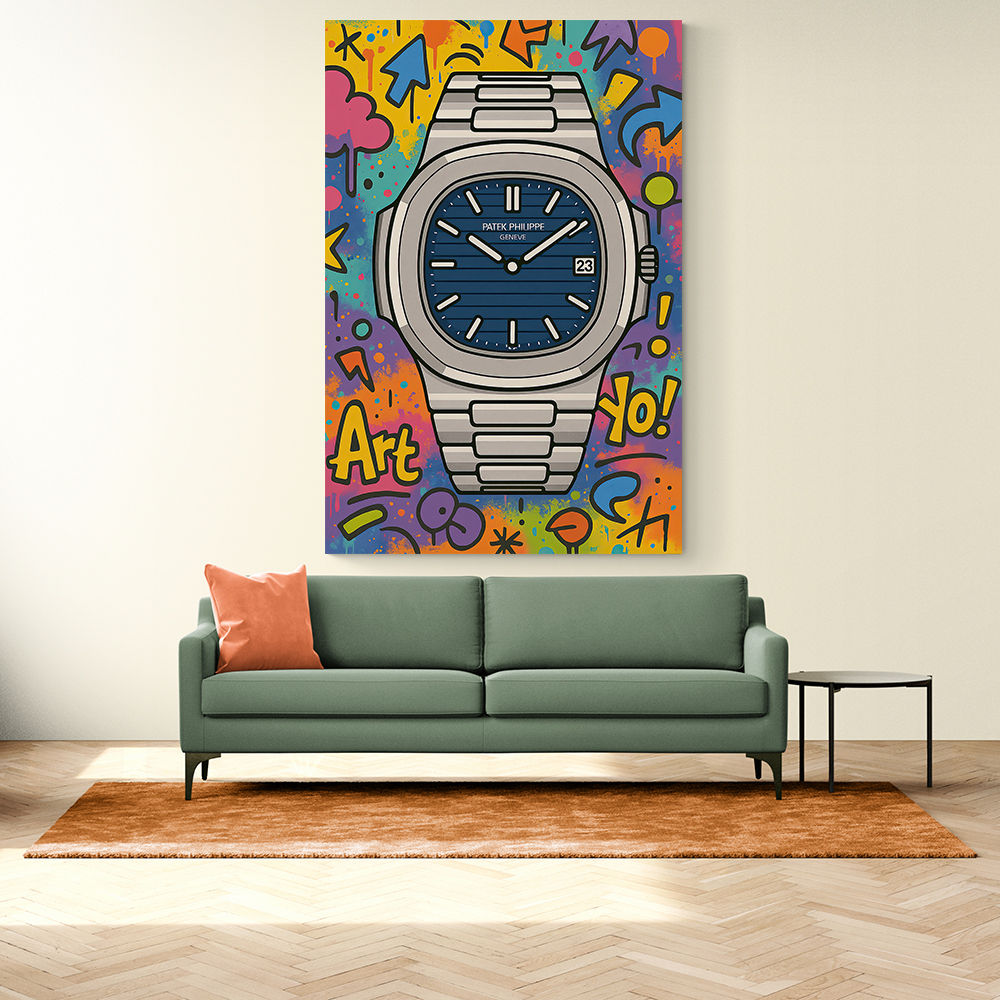 Patek Nautilus Graffiti Style Cartoon