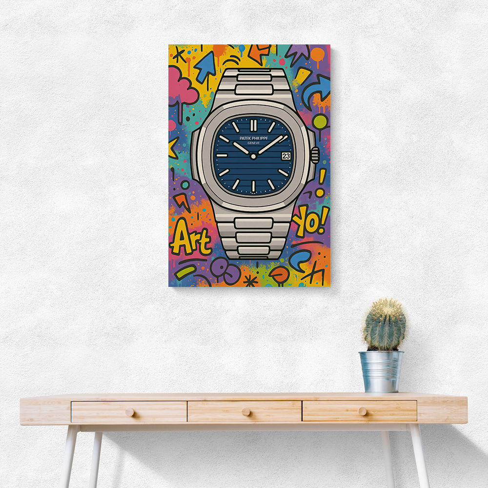 Patek Nautilus Graffiti Style Cartoon