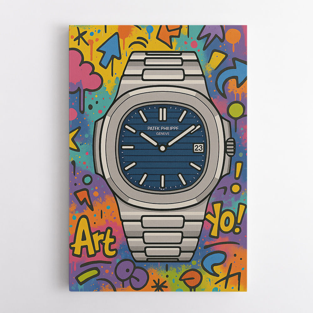 Patek Nautilus Graffiti Style Cartoon