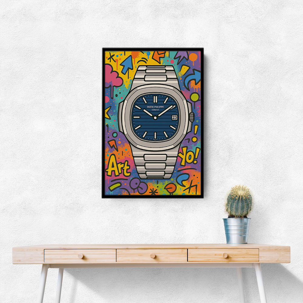 Patek Nautilus Graffiti Style Cartoon