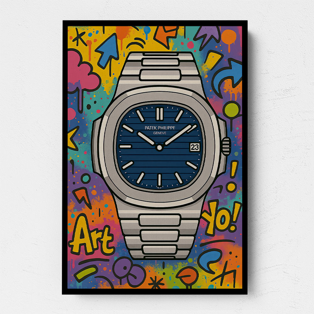 Patek Nautilus Graffiti Style Cartoon