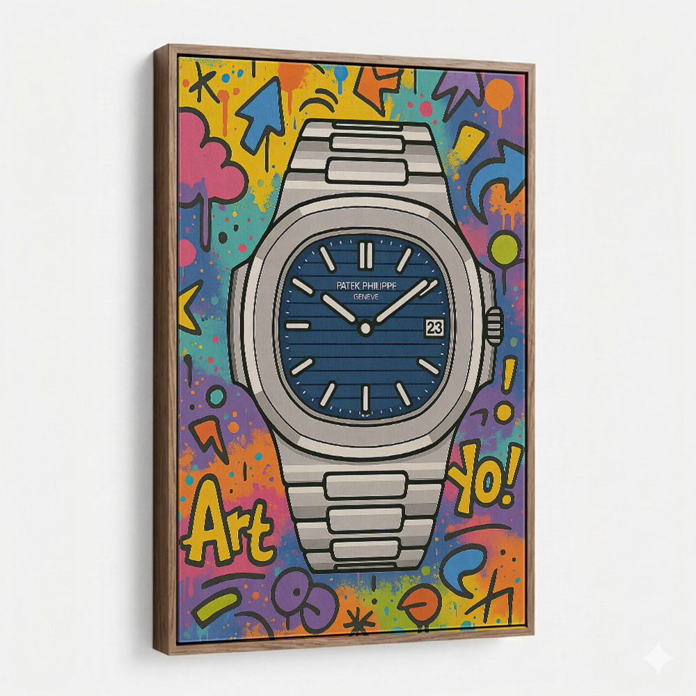 Patek Nautilus Graffiti Style Cartoon