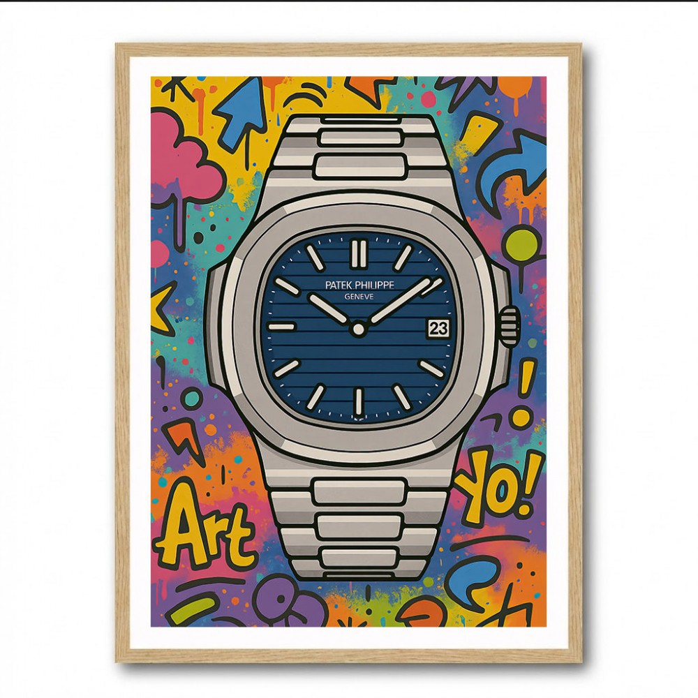 Patek Nautilus Graffiti Style Cartoon