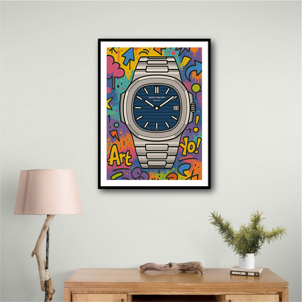 Patek Nautilus Graffiti Style Cartoon