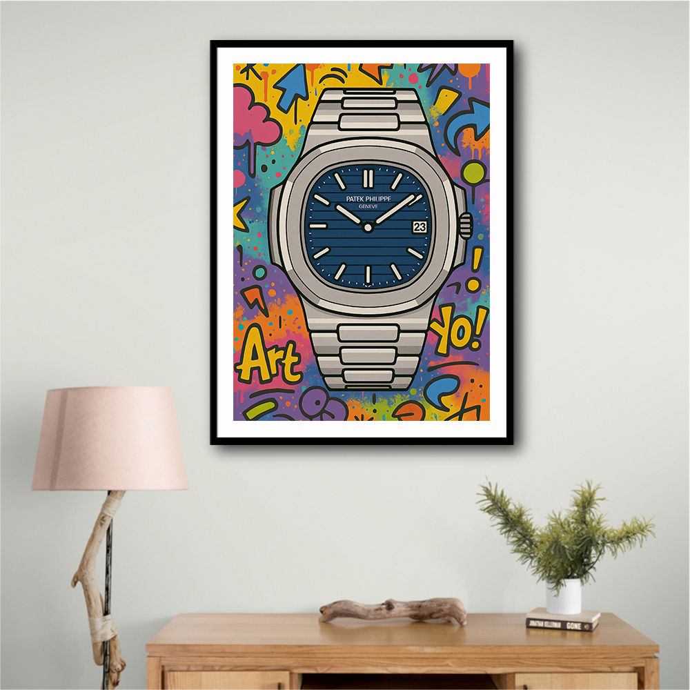 Patek Nautilus Graffiti Style Cartoon