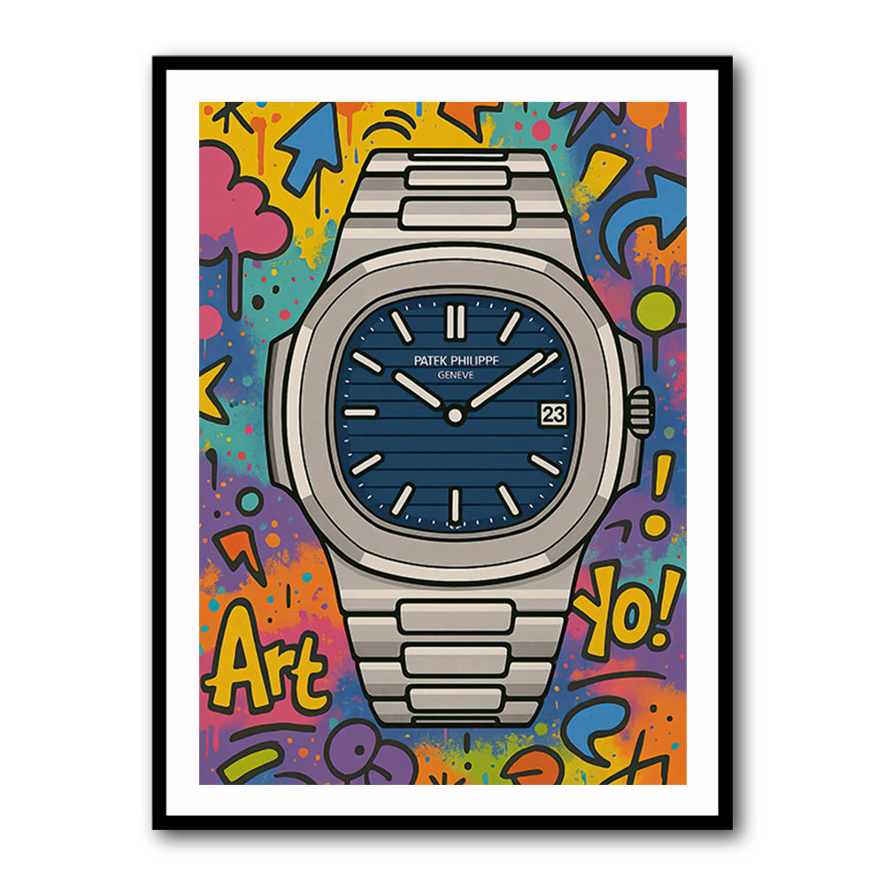 Patek Nautilus Graffiti Style Cartoon