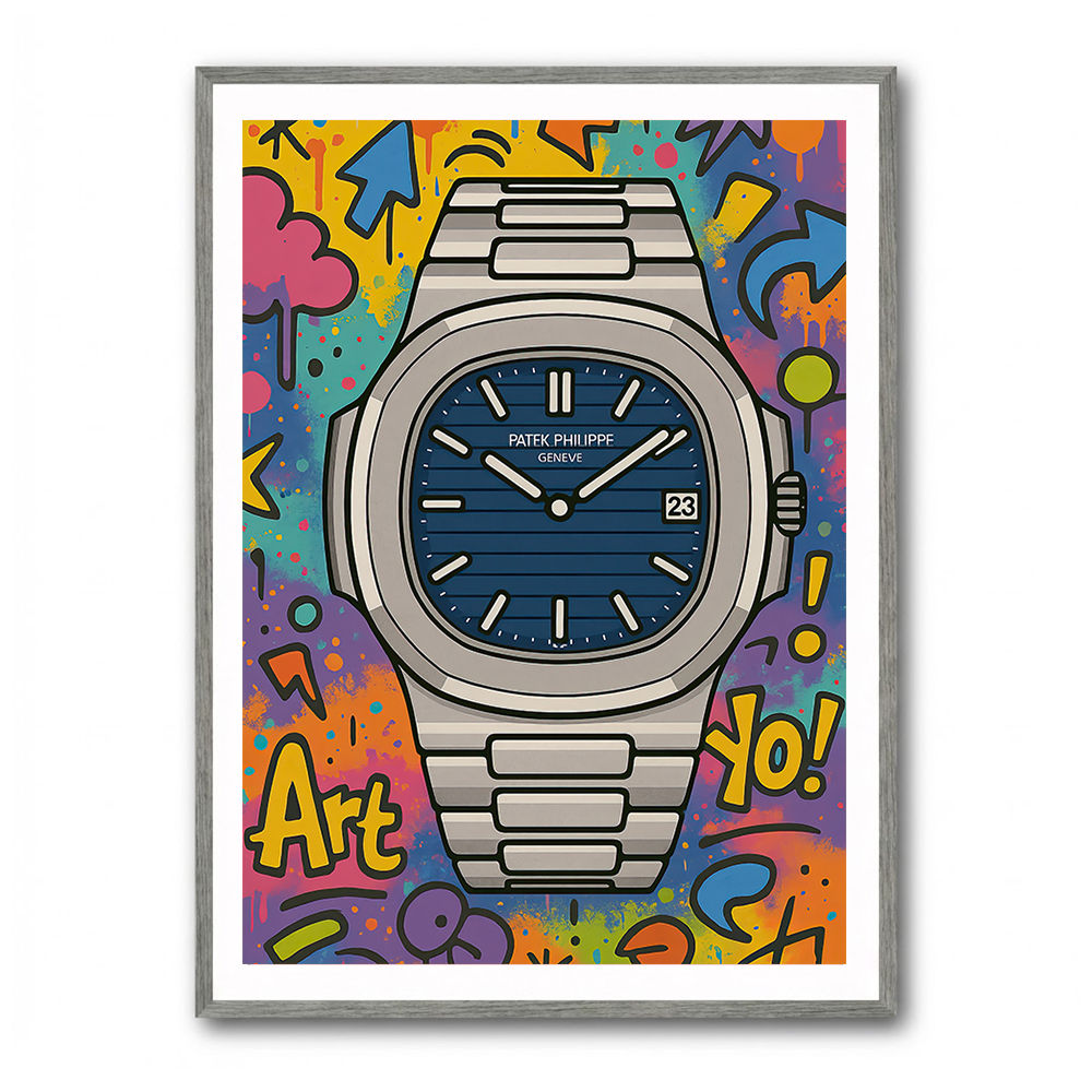Patek Nautilus Graffiti Style Cartoon