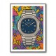Patek Nautilus Graffiti Style Cartoon