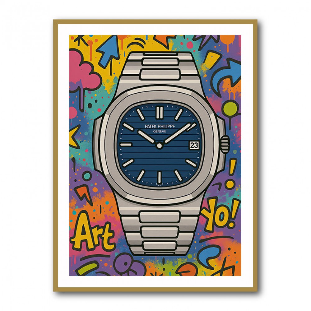 Patek Nautilus Graffiti Style Cartoon