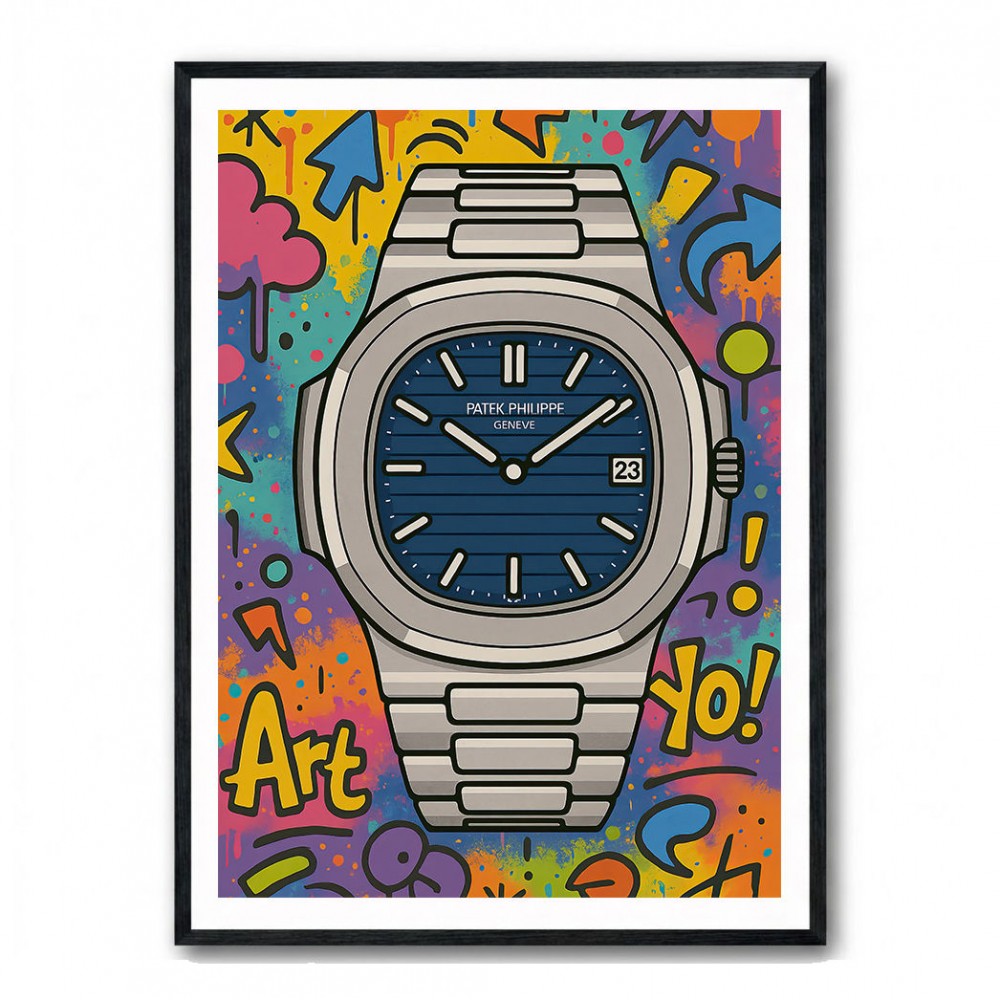 Patek Nautilus Graffiti Style Cartoon