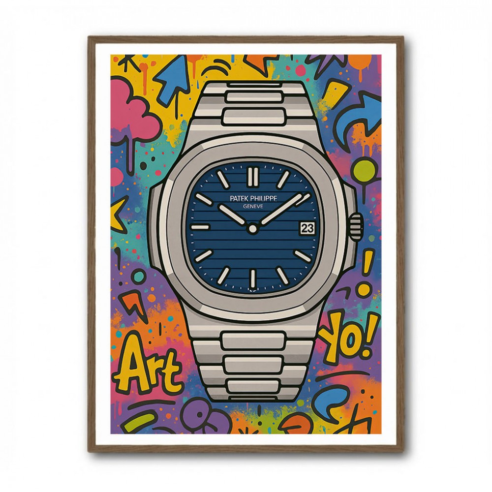Patek Nautilus Graffiti Style Cartoon