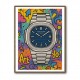Patek Nautilus Graffiti Style Cartoon