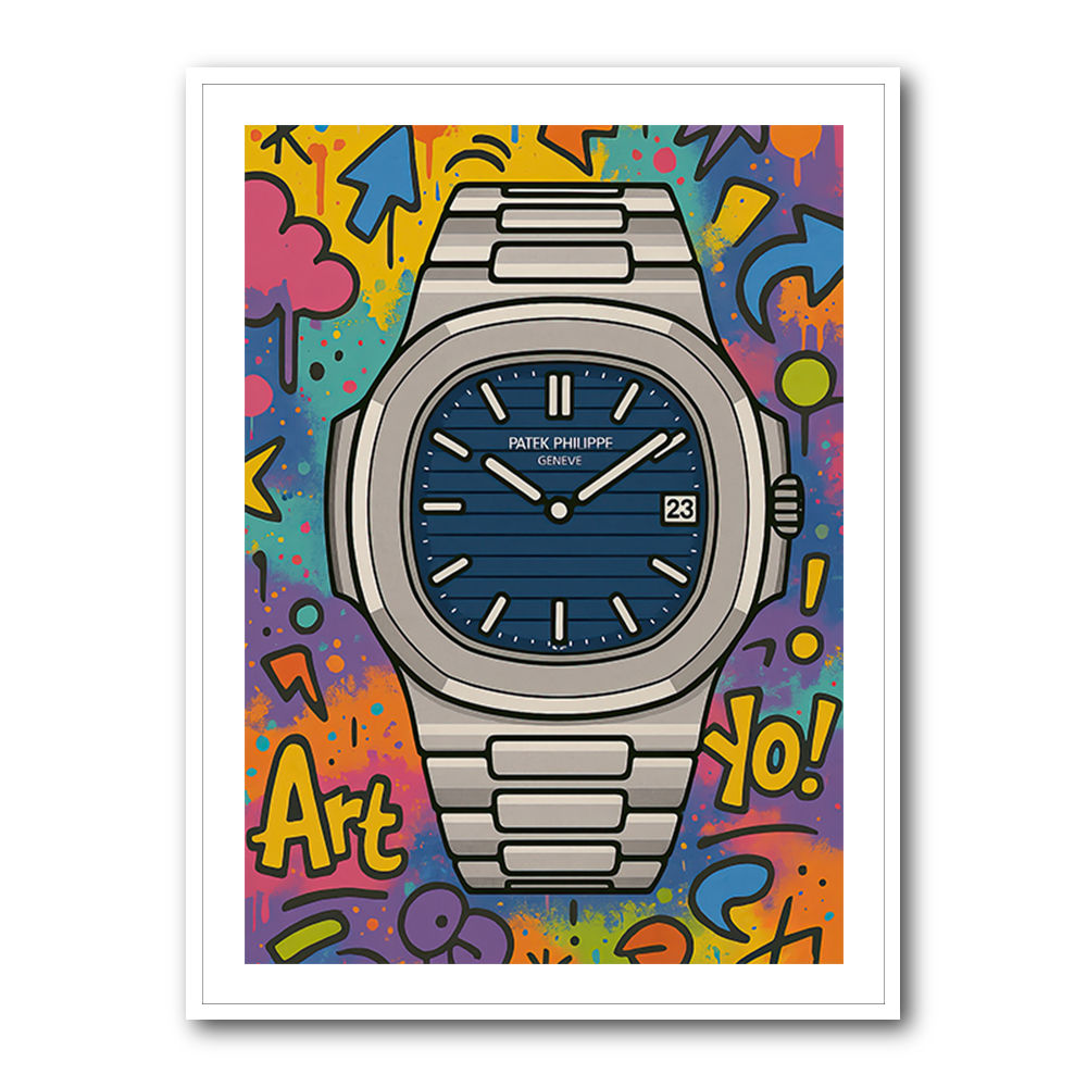 Patek Nautilus Graffiti Style Cartoon