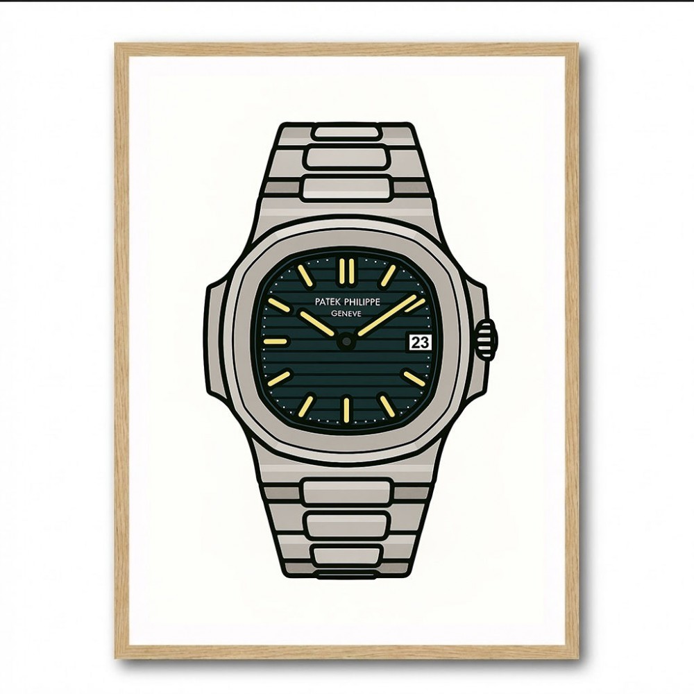 Patek Nautilus In a Cartoon Style
