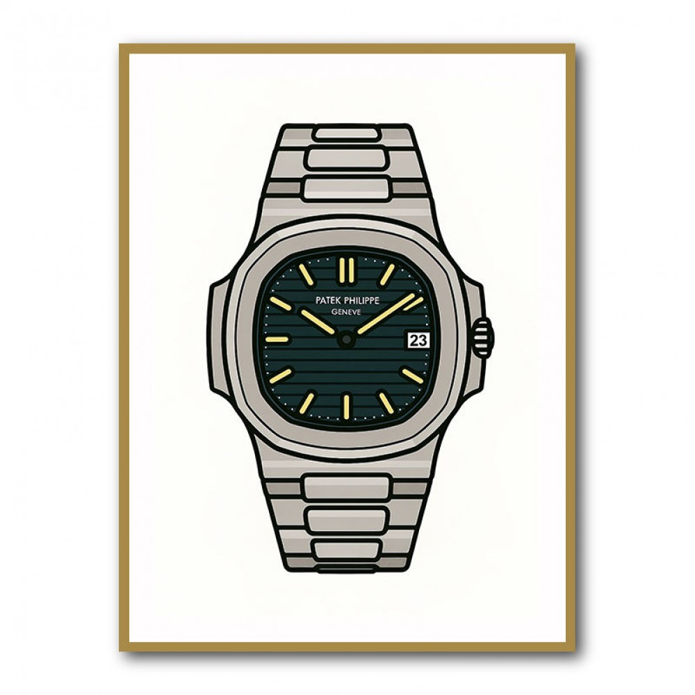Patek Nautilus In a Cartoon Style