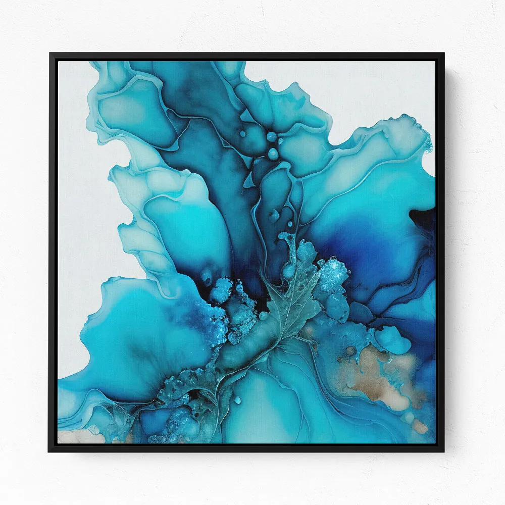 Alcohol Ink Light Blue 2 Abstract Wall Art Alcohol Ink Light Blue 2 Abstract Wall Art