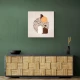 White and Brown Terrazzo Flowerpot White and Brown Terrazzo Flowerpot