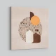 White and Brown Terrazzo Flowerpot White and Brown Terrazzo Flowerpot
