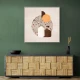 White and Brown Terrazzo Flowerpot White and Brown Terrazzo Flowerpot