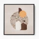 White and Brown Terrazzo Flowerpot White and Brown Terrazzo Flowerpot