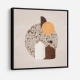 White and Brown Terrazzo Flowerpot White and Brown Terrazzo Flowerpot