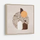 White and Brown Terrazzo Flowerpot White and Brown Terrazzo Flowerpot