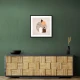 White and Brown Terrazzo Flowerpot White and Brown Terrazzo Flowerpot