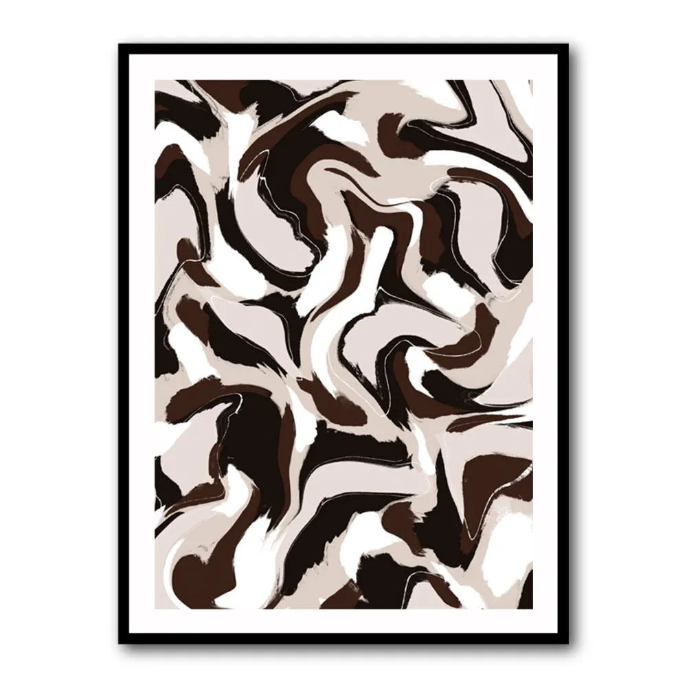 White Beige Brown Pattern White Beige Brown Pattern