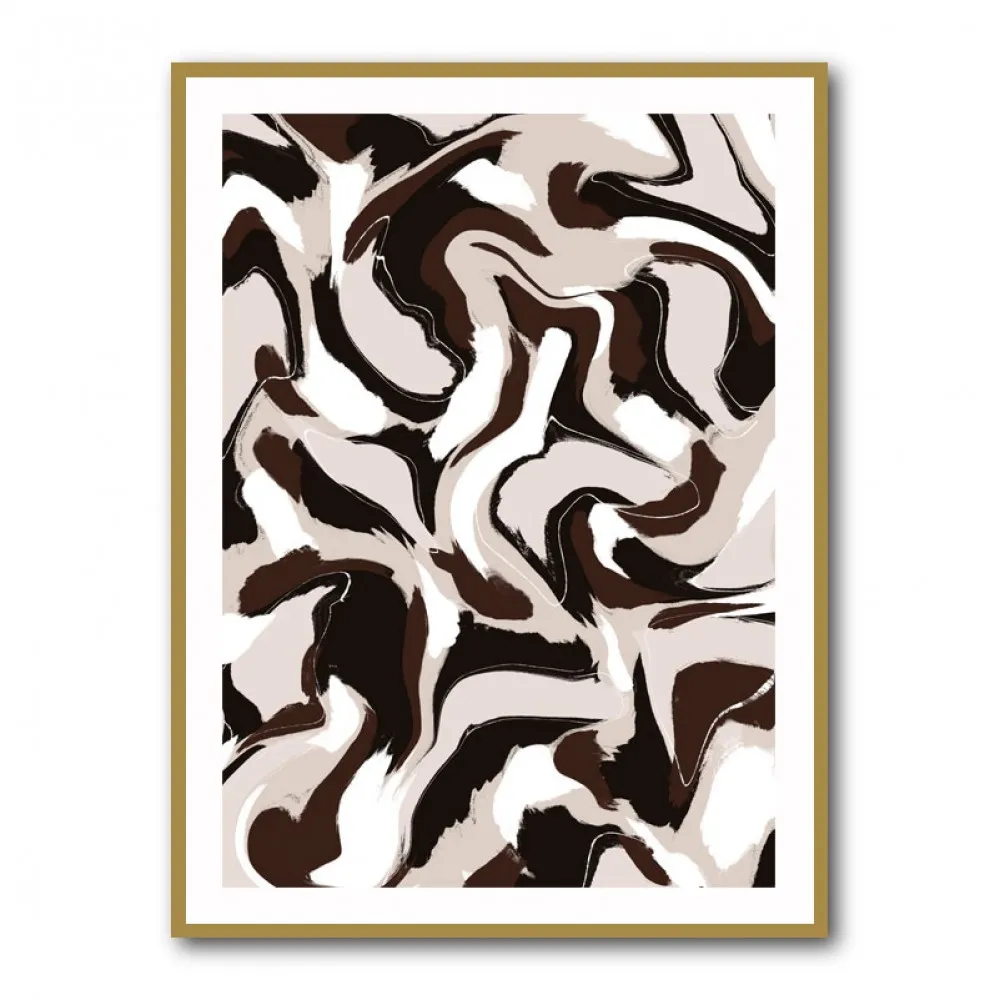 White Beige Brown Pattern White Beige Brown Pattern