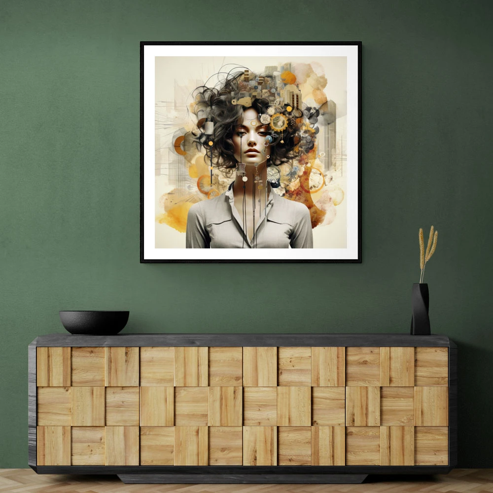 Woman Portrait 3 Collage Wall Art Woman Portrait 3 Collage Wall Art