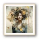 Woman Portrait 4 Collage Wall Art Woman Portrait 4 Collage Wall Art