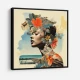Woman Portrait 6 Collage Wall Art Woman Portrait 6 Collage Wall Art