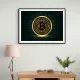 Bitcoin On Blue Wall Art Bitcoin On Blue Wall Art
