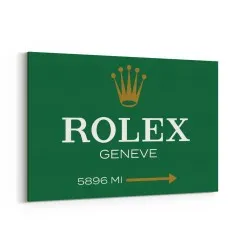 Rolex Genève Green Sign
