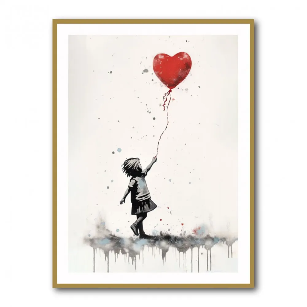 Girl With a Red Balloon Street Art Girl With a Red Balloon Street Art