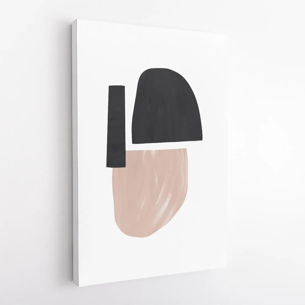 Black and Nude Abstract Shapes Black and Nude Abstract Shapes