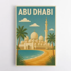 Abu Dhabi - UAE Travel Poster