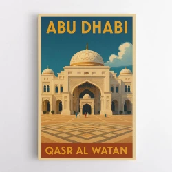 Abu Dhabi Qasr Al Watan Travel Poster 1 Wall Art