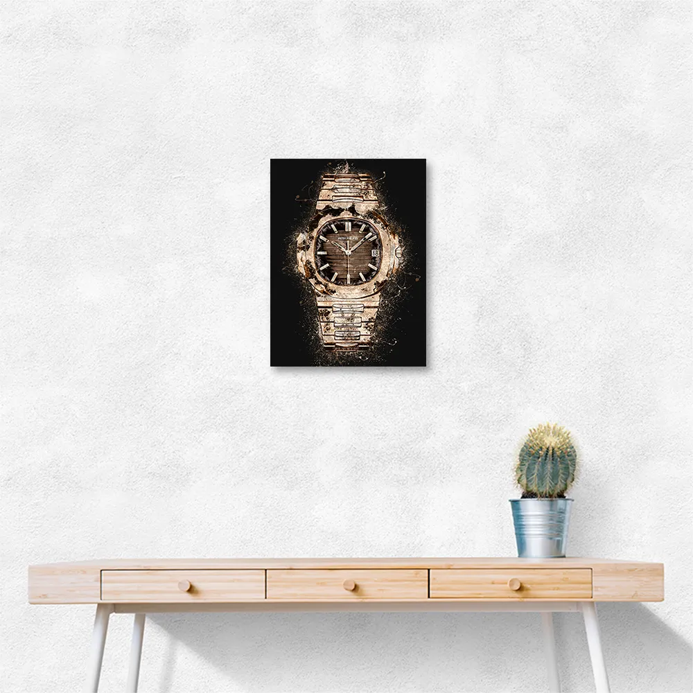 Patek Nautilus Gold Explosion Abstract Patek Nautilus Gold Explosion Abstract