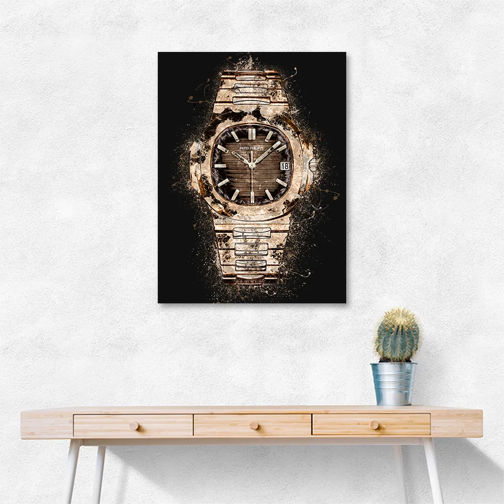 Patek Nautilus Gold Explosion Abstract Patek Nautilus Gold Explosion Abstract