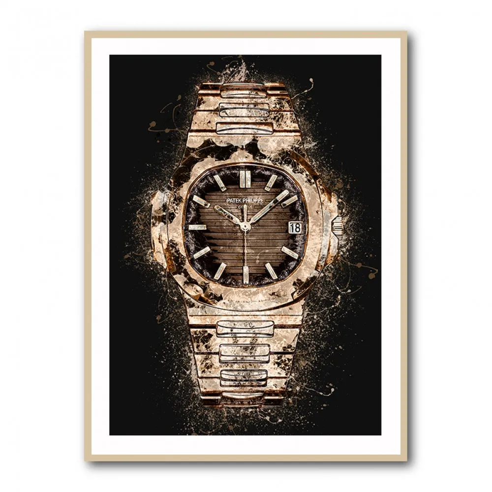Patek Nautilus Gold Explosion Abstract Patek Nautilus Gold Explosion Abstract