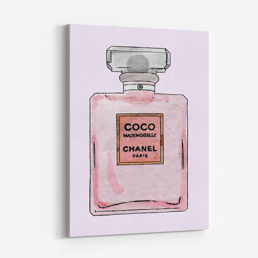 Chanel Coco Perfume Pink Wall Art