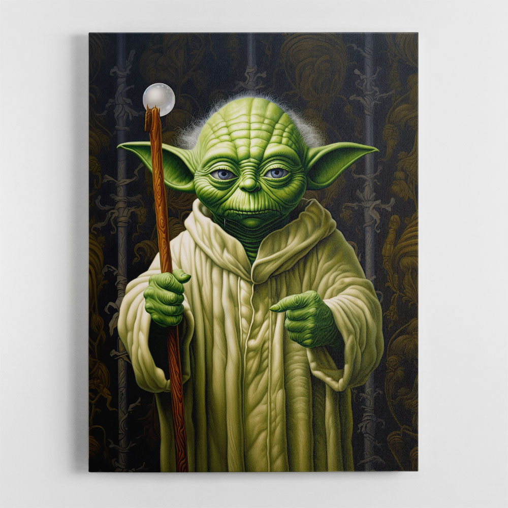 Yoda wall store art